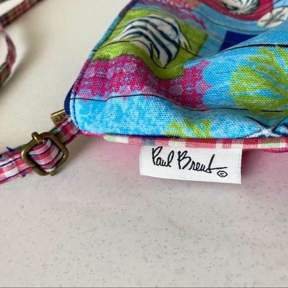 Summer Beach Canvas Crossbody Womens Purse Artsy Colorful - Picture 7 of 10